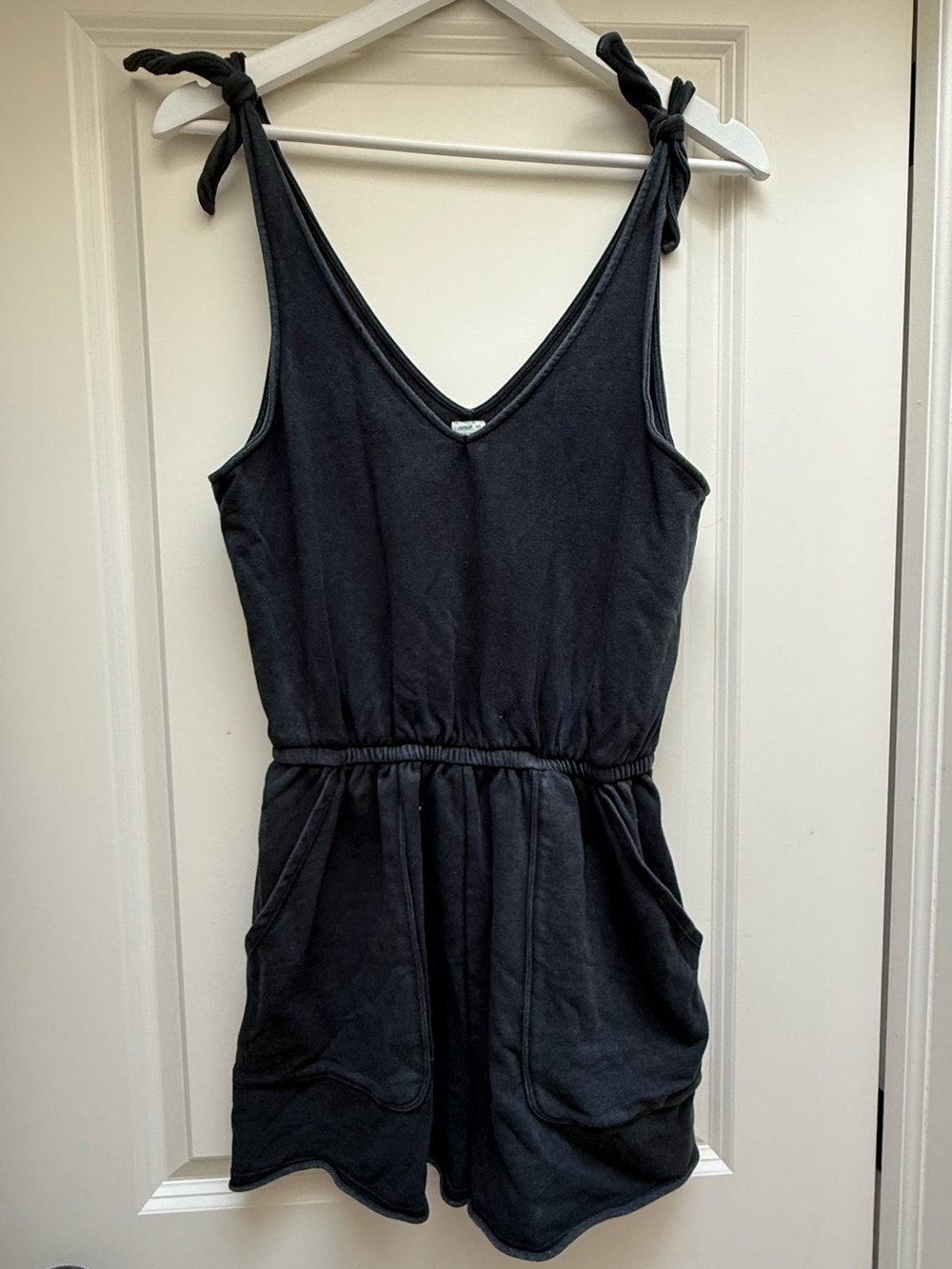 aerie Black Romper Jumpsuit